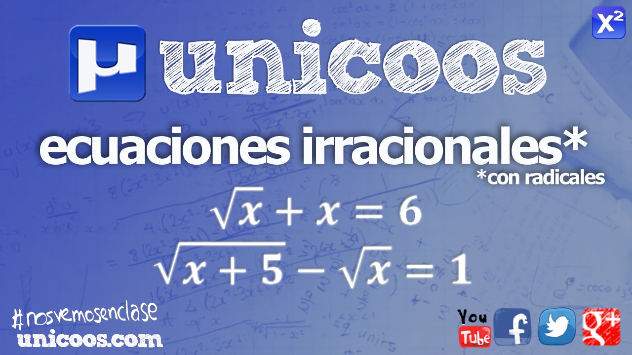 Ecuacion IRRACIONAL (con radicales) SECUNDARIA (4ºESO) matematicas