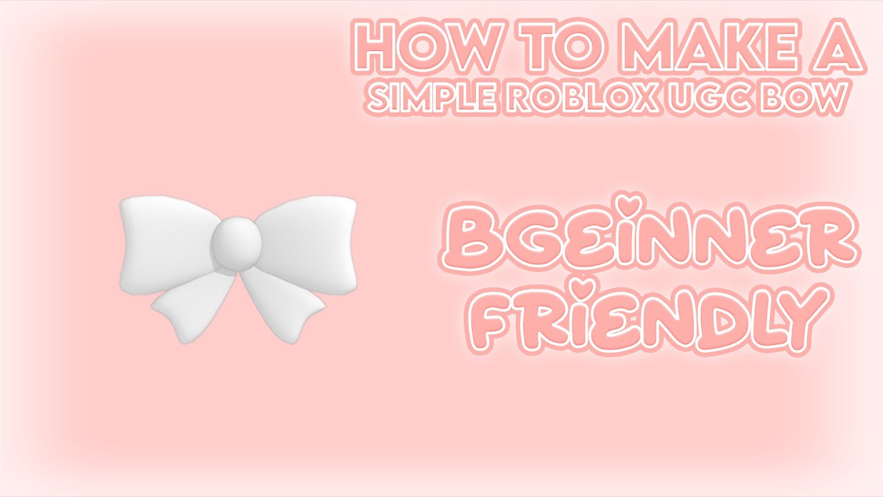 How To Make A Simple Roblox UGC Bow (Blender Beginner Friendly Step-By-Step Tutorial)