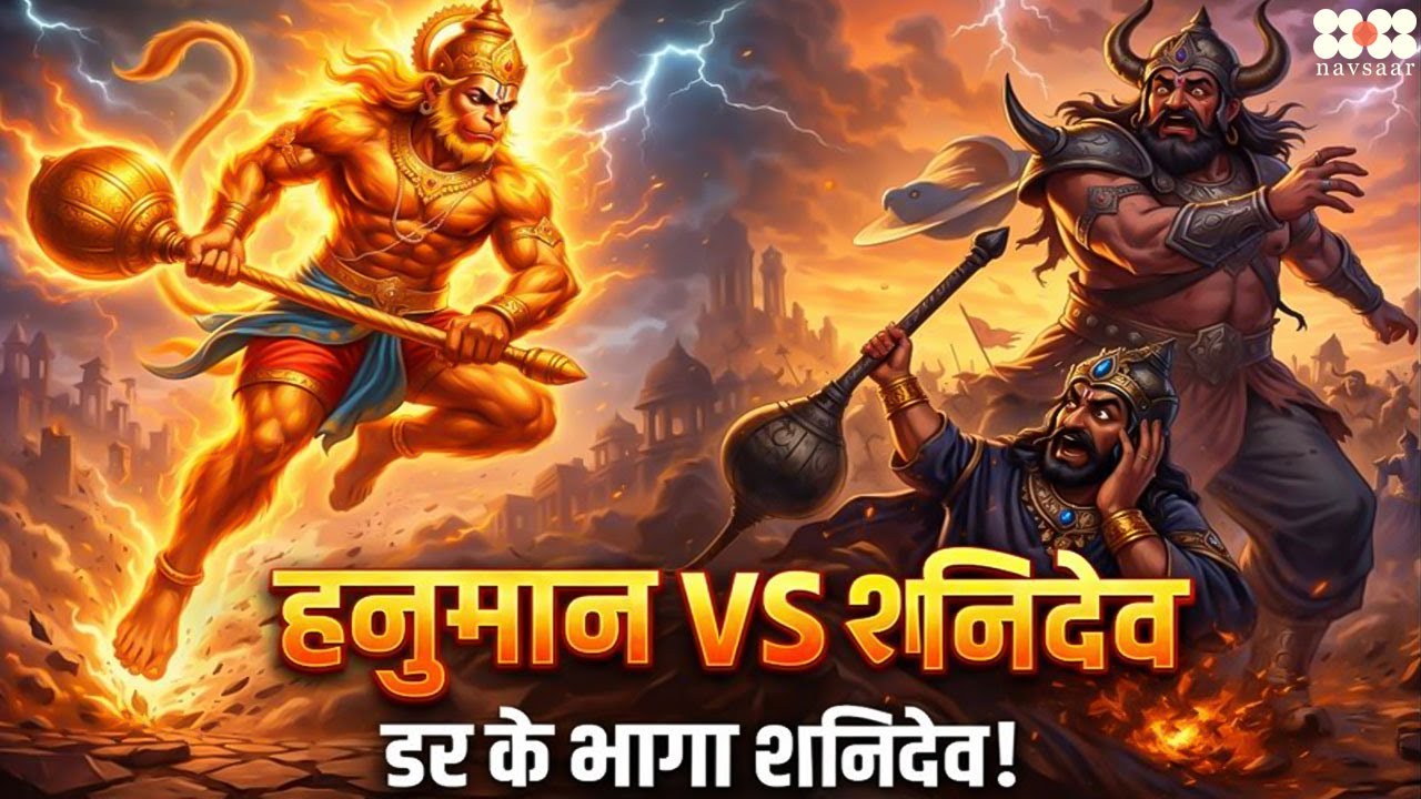 हनुमानजी की शक्ति देख डर गए शनिदेव | Hanuman Ji VS Shanidev | Hidni Bhakti Serial #hanuman #serial