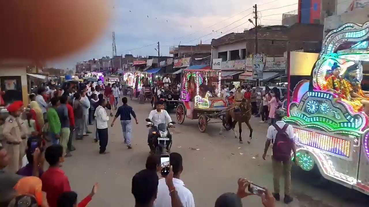 मर्यादा पुरुषोत्तम श्रीराम की शोभायात्रा का सीधा लाइव प्रसारण रसूलाबाद से