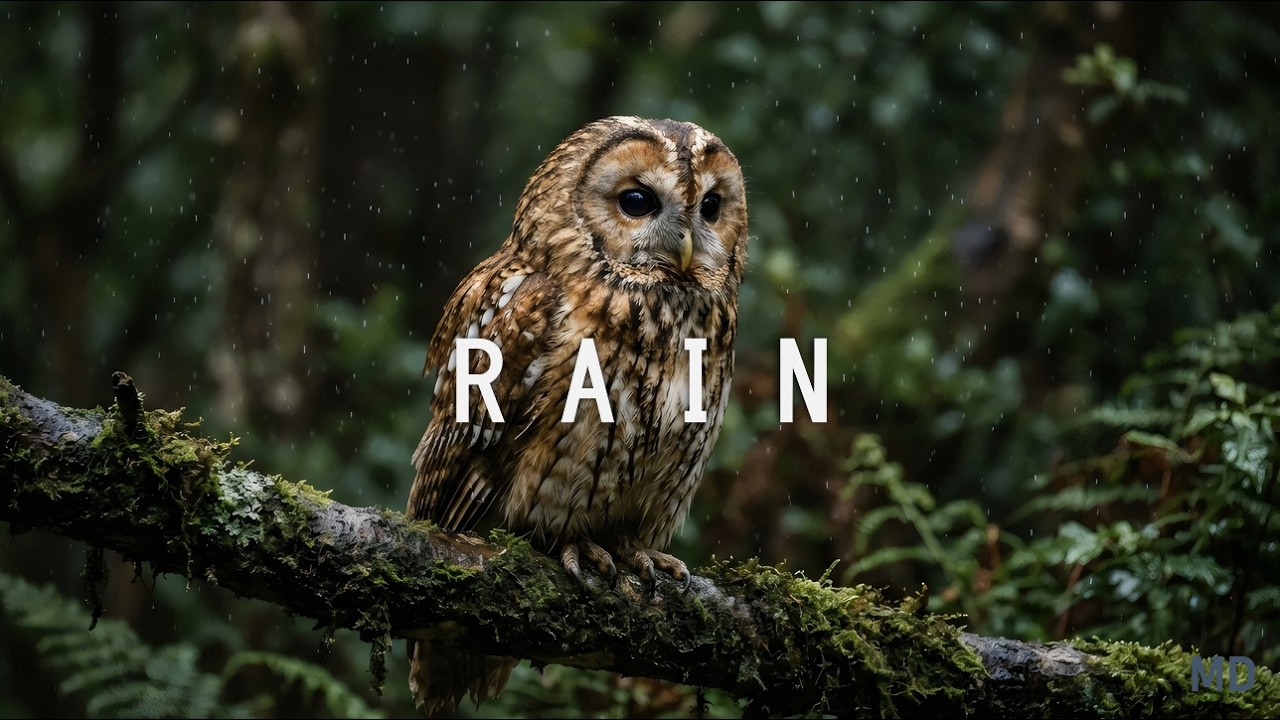 Rain & Birds – 3 Hours | Rainy Town Ambience for Study & Focus
