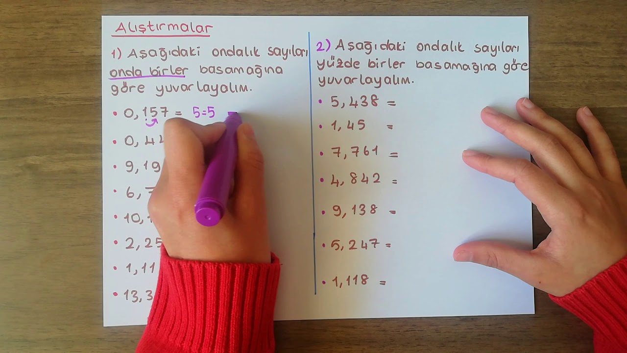 6. Sınıf Matematik | Ondalık Gösterim Konu Anlatımı | Ondalık Sayıları Yuvarlama