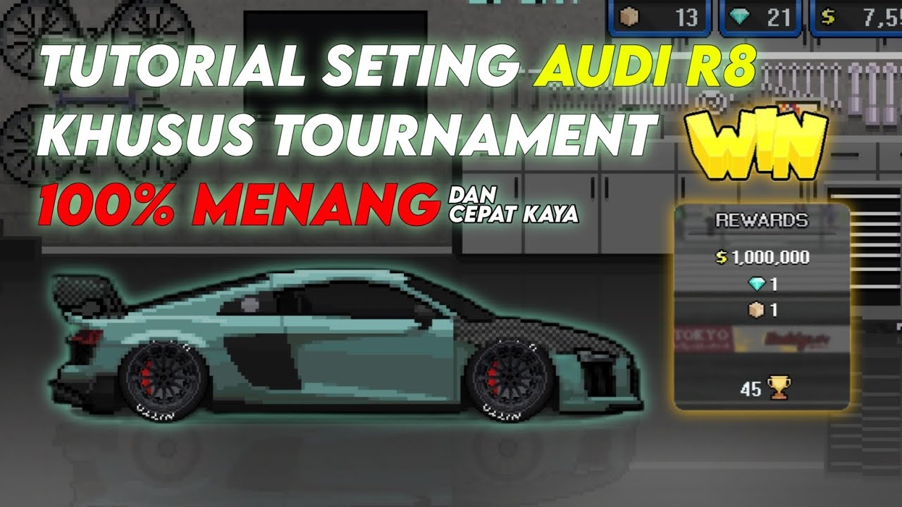 Tutorial cepat kaya di game CAR PIXEL RACER