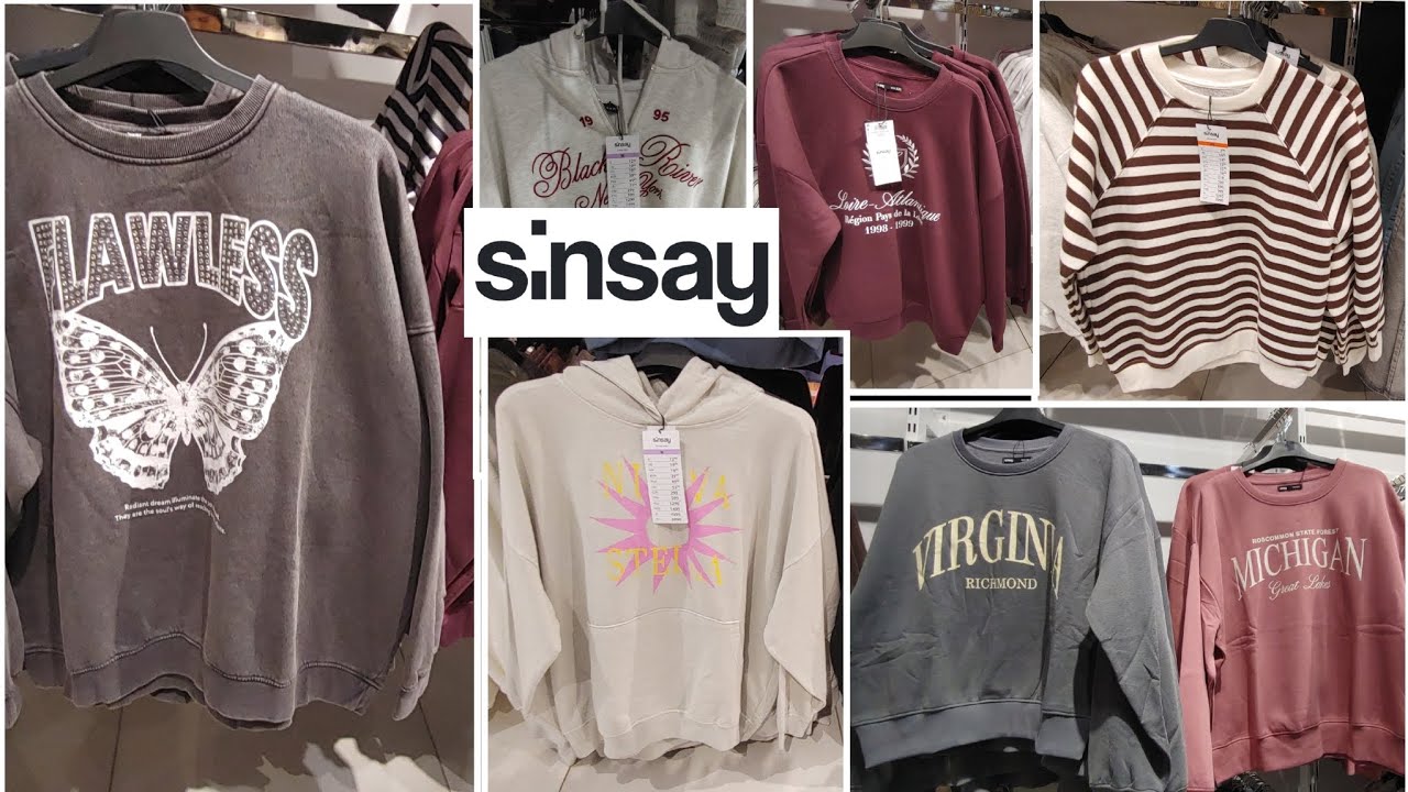 SINSAY🍁BLUZY DAMSKIE PEŁNY PRZEGLĄD🍁Z KAPTUREM I BEZ OVERSIZE NOWOŚCI