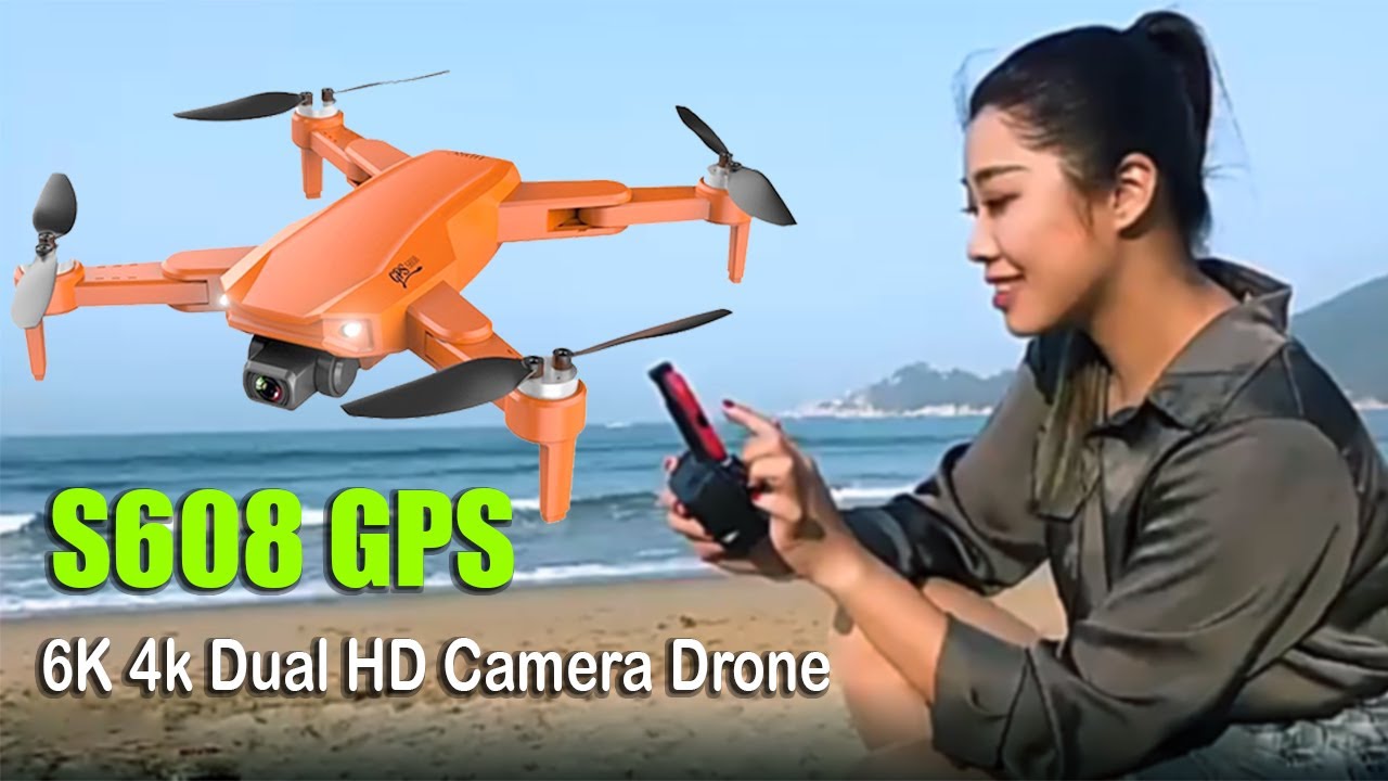 S608 GPS Drone 6K Dual HD 4k Professional Camera!