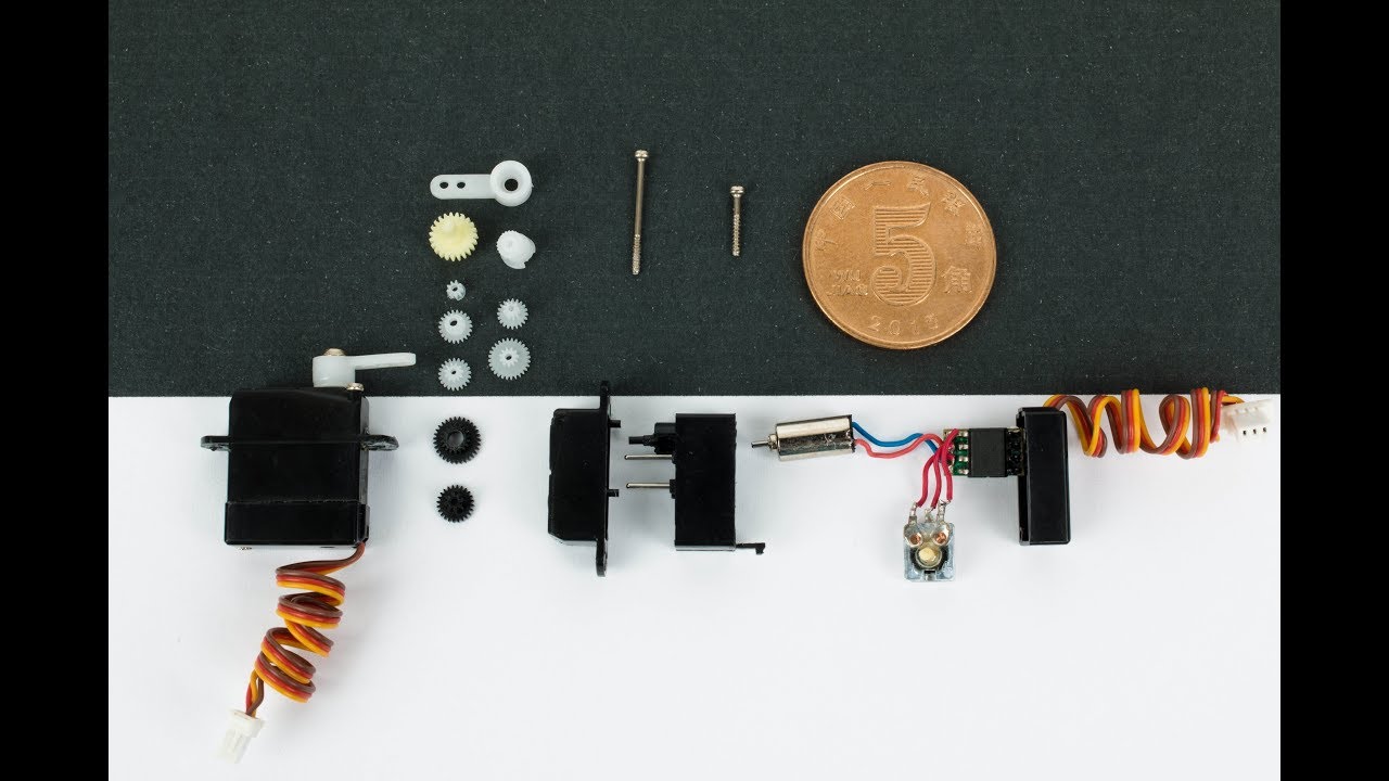 The world's smallset 1.7g  steering servo teardown