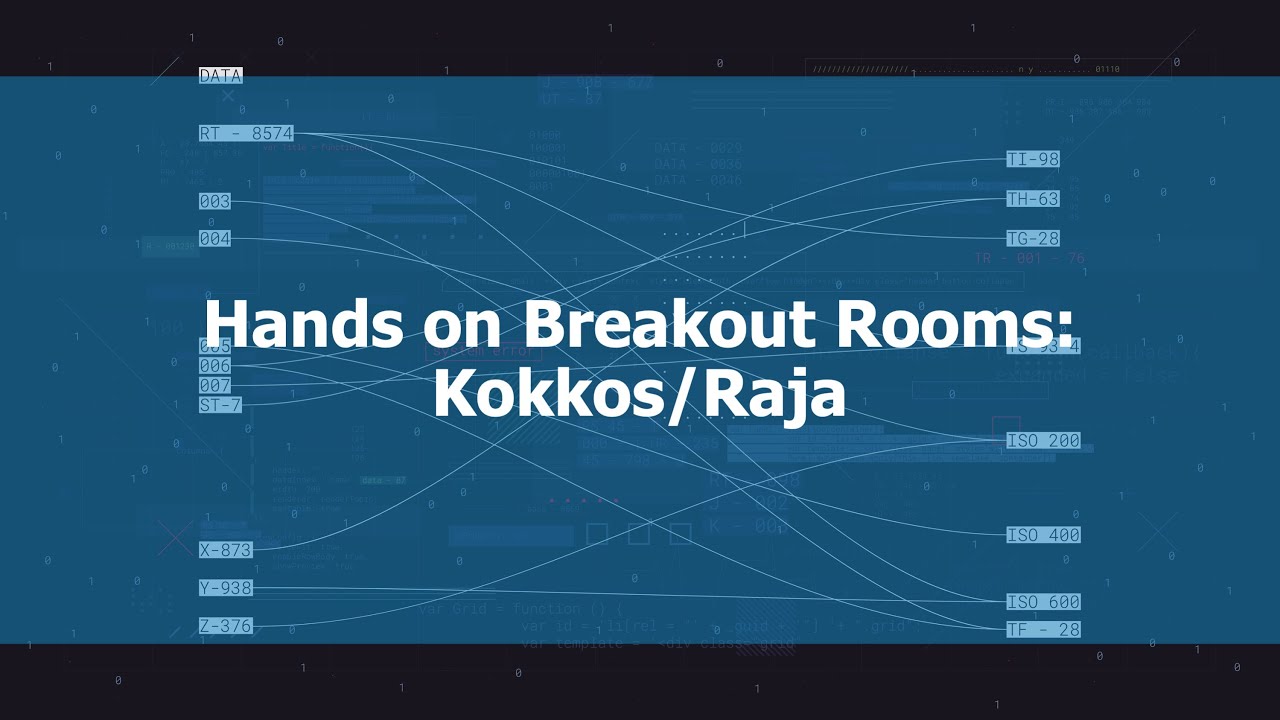 Hands on Breakout Rooms: Kokkos/Raja