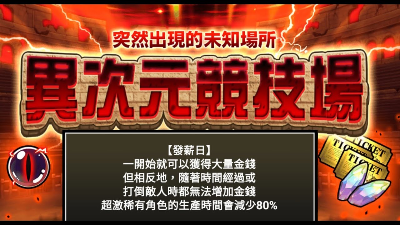 貓咪大戰爭 異次元競技場 16 [ 發薪日 ] 全5關 (2026/1)