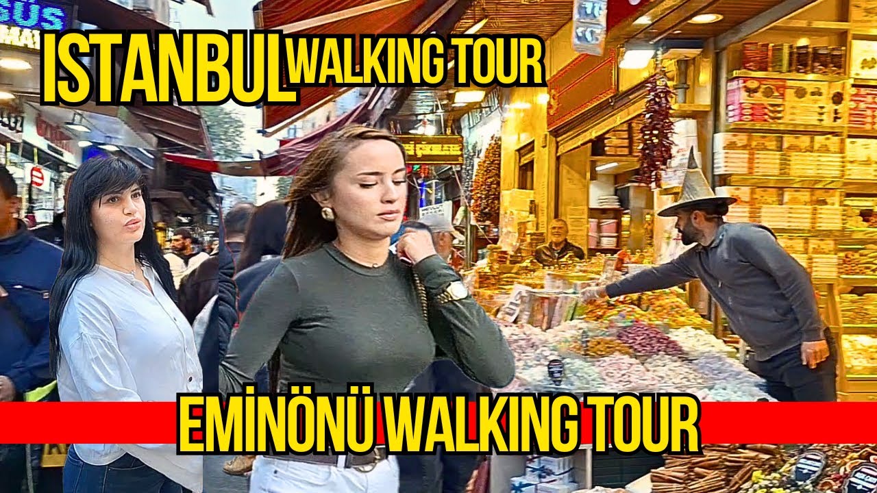 🇹🇷 Пешеходный тур по Эминеню 4K | Удивительный пешеходный тур по Стамбулу 2024