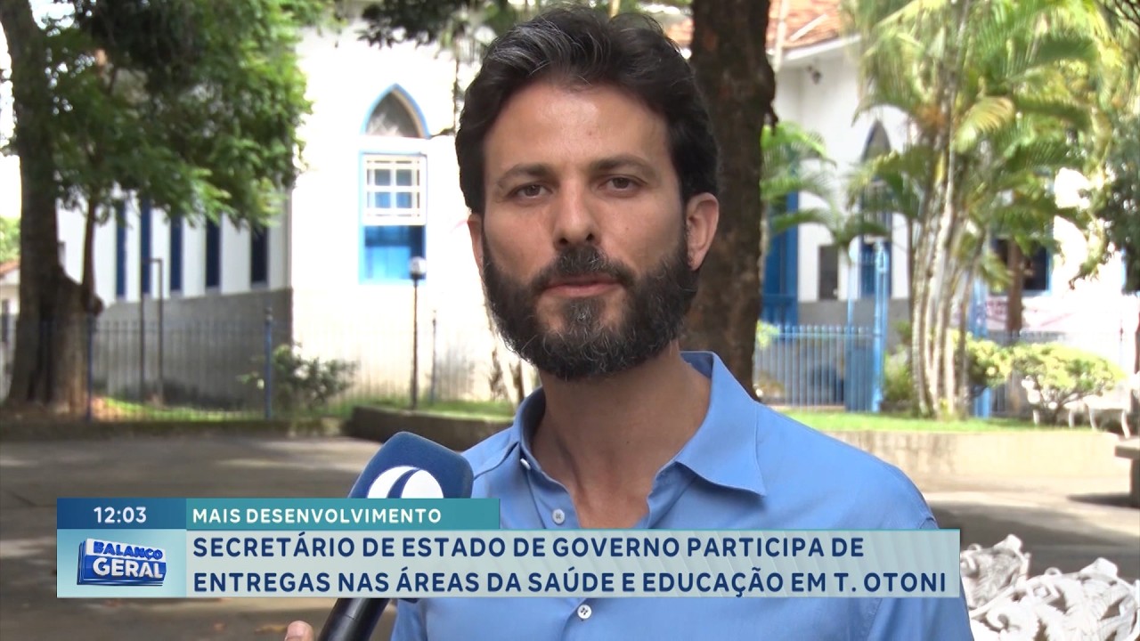 Secretário de Estado de Governo participa de entregas nas áreas da saúde e educação em T. Otoni.