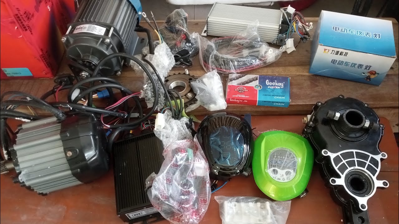 800w/900w/1000w/electric rickshaw motor kit unboxing video and details