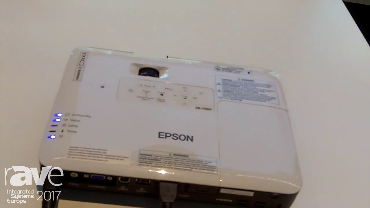 ISE 2017: Epson Intros EB-1795F Ultra Mobile Projector with Gesture Presenter Modes