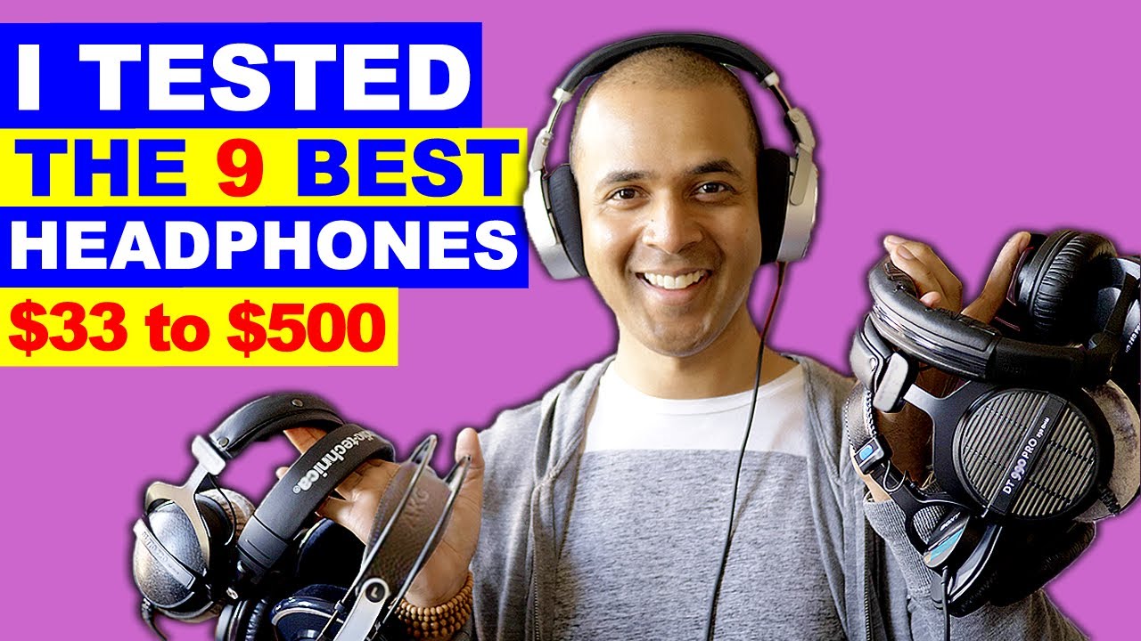 9 STUDIO HEADPHONES for Music Production, Mixing, Tracking
