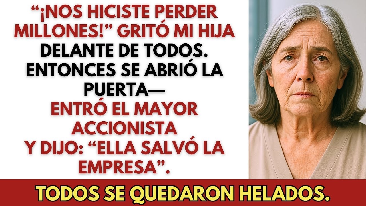 Mi hija me culpó por el colapso de los ingresos — hasta que entró el mayor accionista…