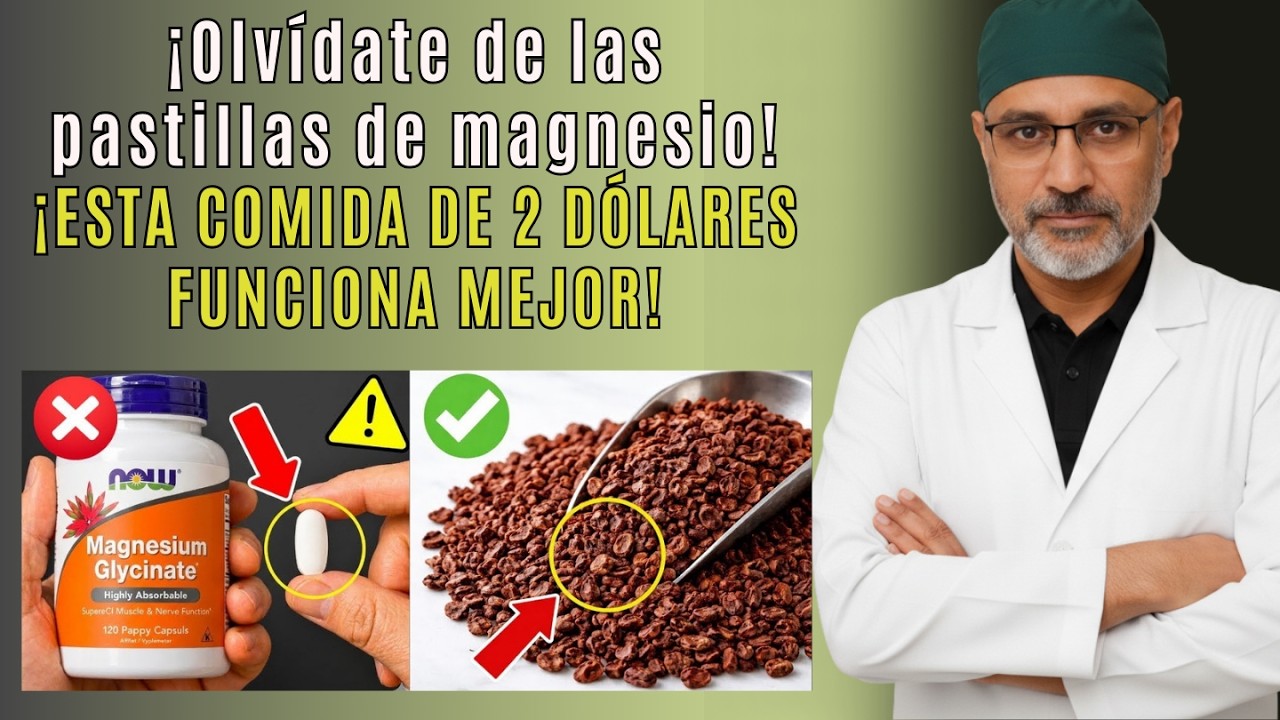 Deja el magnesio en pastillas después de los 60 – Este alimento se absorbe mejor