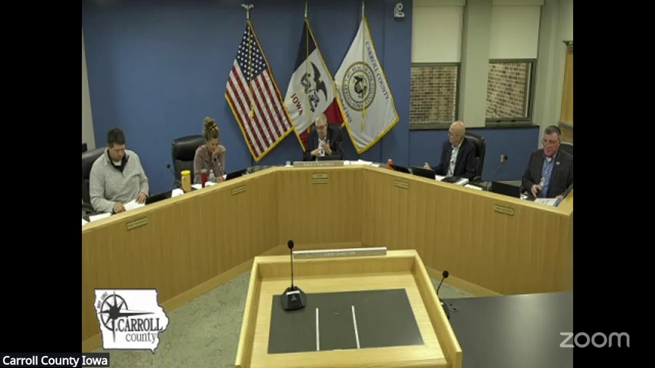 Carroll County Iowa's Zoom Meeting