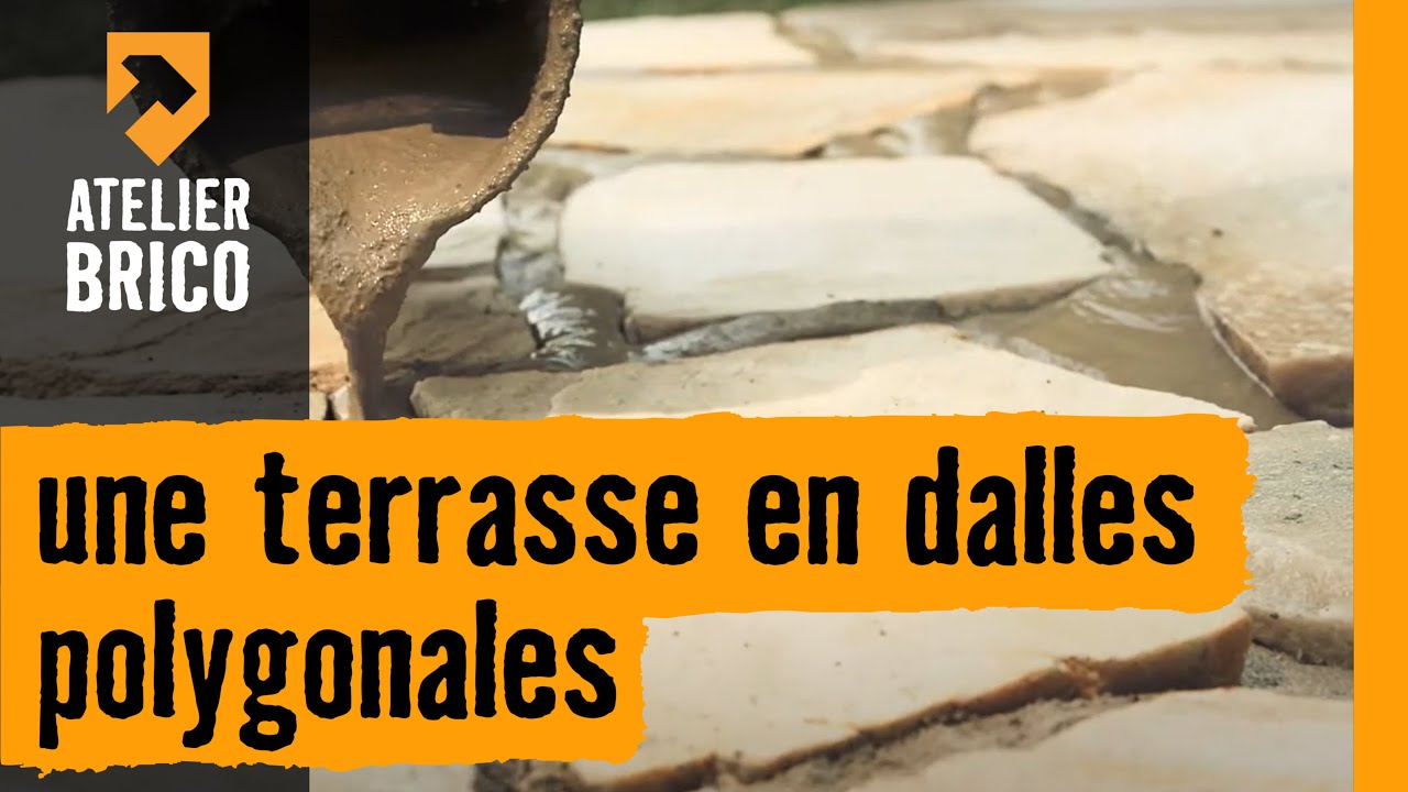 Construire une terrasse en dalles polygonales - Atelier brico HORNBACH