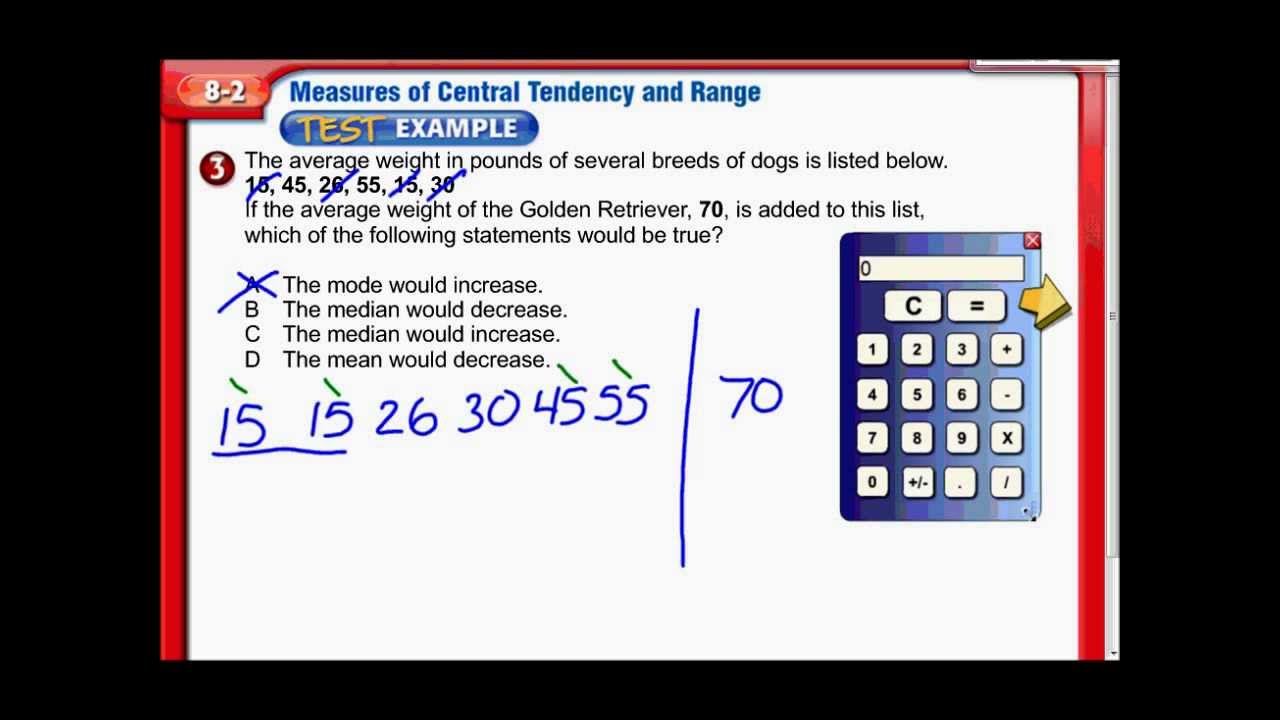 Measures of Central Tendency - Middle School Math