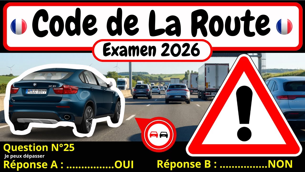 ✅ TEST GRATUIT DU CODE DE LA ROUTE 2026 🚗 #178