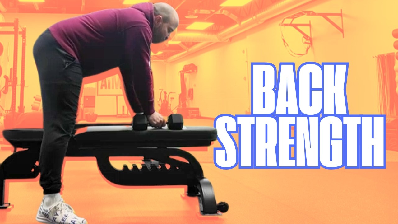 Bench Supported Dumbbell Row (Back Strength Exercise)