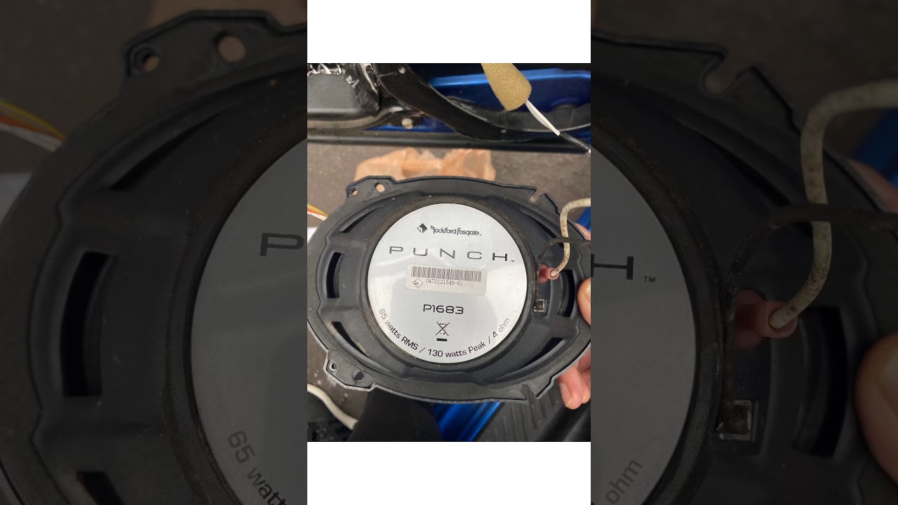Range test Rockford Fosgate P1683 6x8 door speakers on Sundown SAE 1100.5