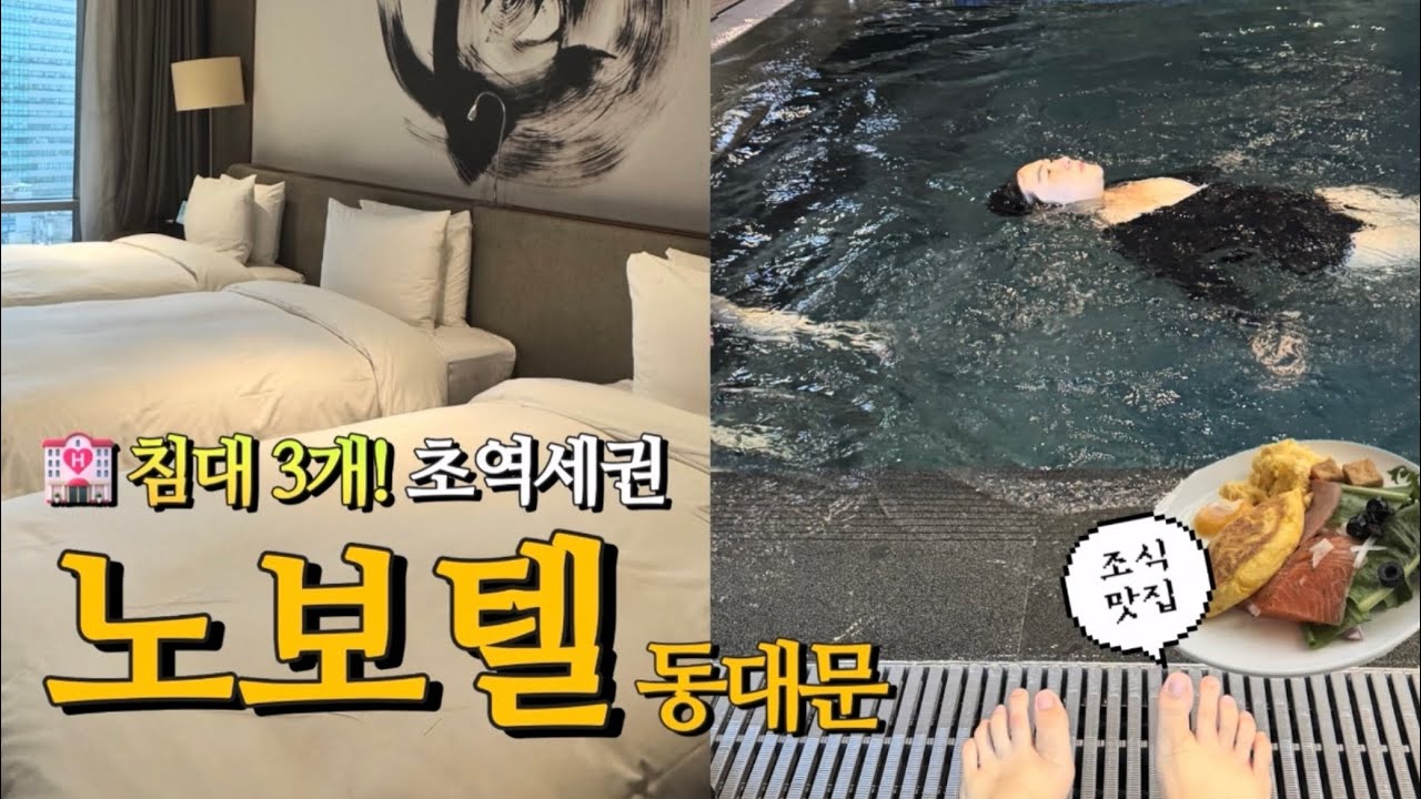 침대 3개! 🏩노보텔 서울 동대문 호텔 호캉스 (ft.수영장, 조식 맛집, 키즈룸)