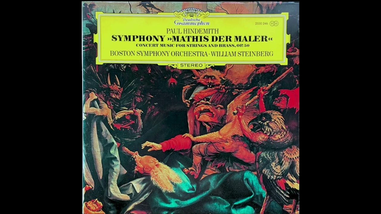 Hindemith.  Symphony Mathis der Maler.  William Steinberg and the Boston Symphony Orchestra (1972)