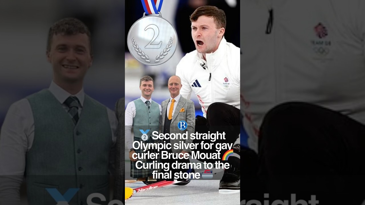 🥈 Second straight Olympic silver for gay curler Bruce Mouat 🌈&nbsp;Curling drama to the final stone 🥌