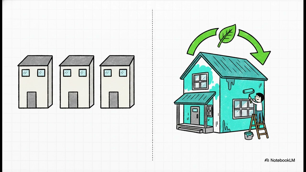 5千万の価格差が新築信仰を終わらせる【中古住宅業界の事業戦略】ストック活用への転換