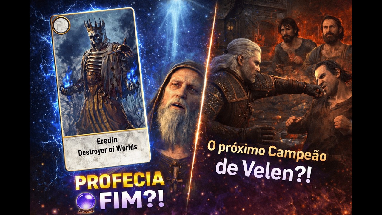 PROFECIA DO FIM DO MUNDO?! 🔮🔥 Campeão de Velen e Carta Rara | The Witcher 3 – Parte 9