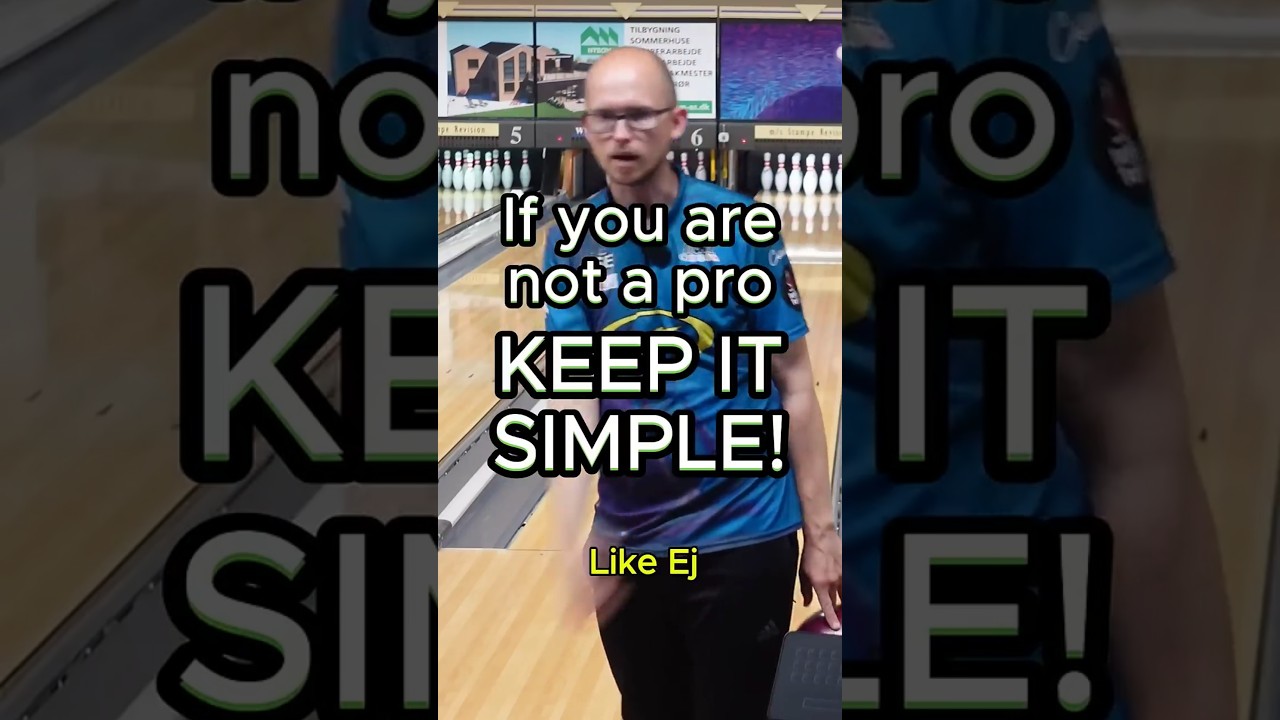 You are making your bowling swing too complicated #shorts
