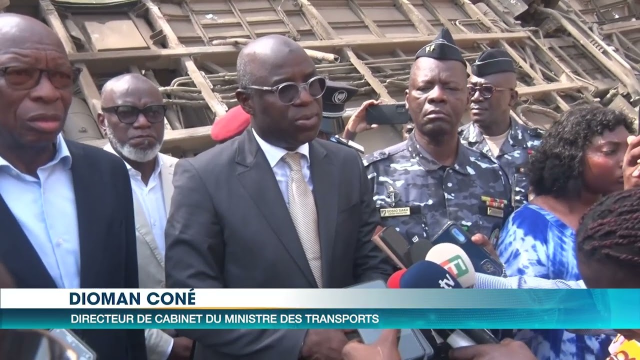 Un autobus de la Sotra termine sa course dans un ravin en chantier à Abidjan