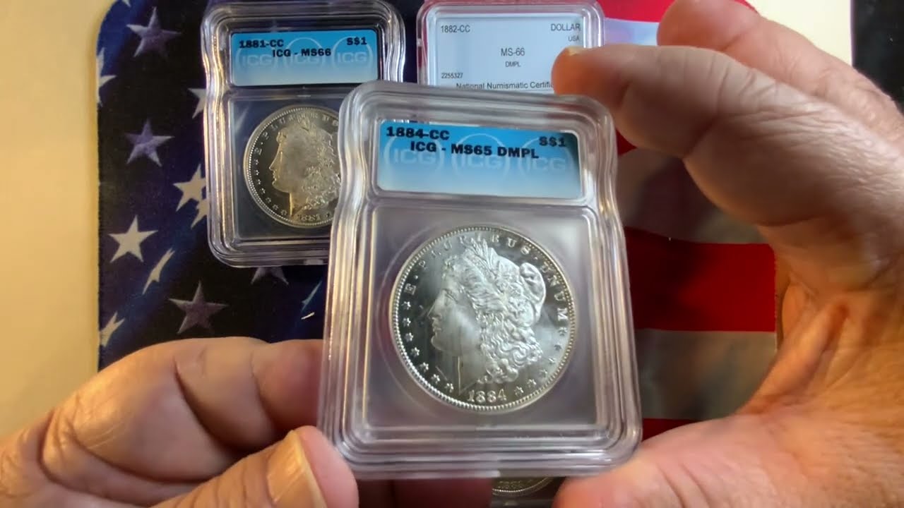 US Morgan Dollars. Beautiful rare high grade coins.