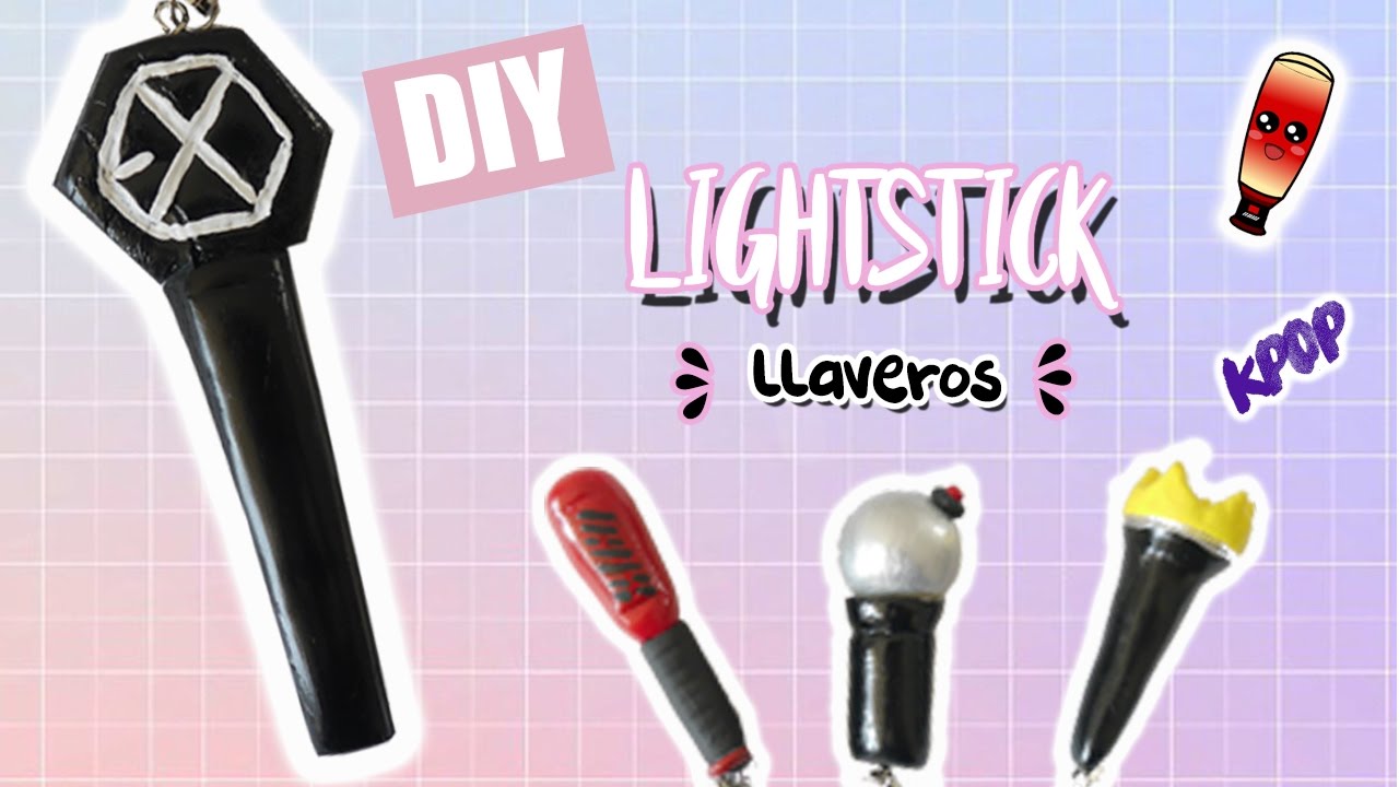 DIY K-POP : Haz tus propios llaveros en forma de lightstick IKON/ BIGBANG/ EXO/ BTS