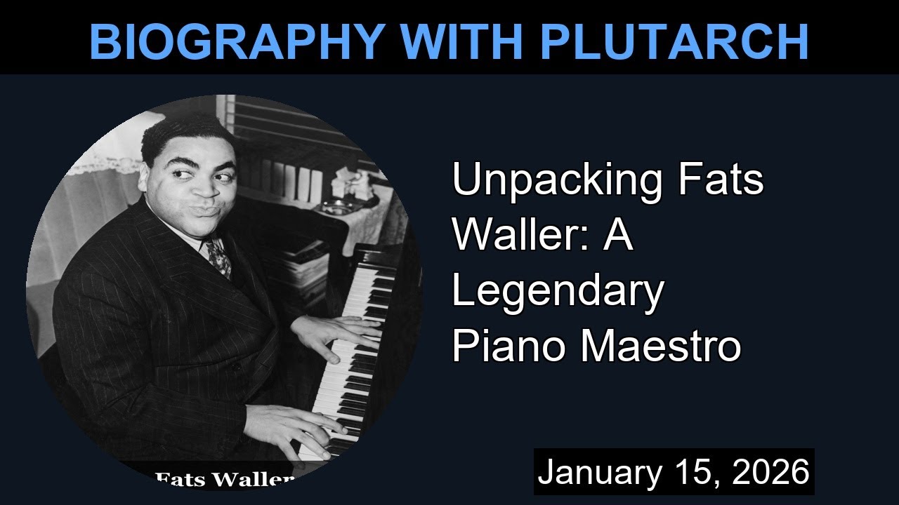 Unpacking Fats Waller: A Legendary Piano Maestro | Biography With Plutarch