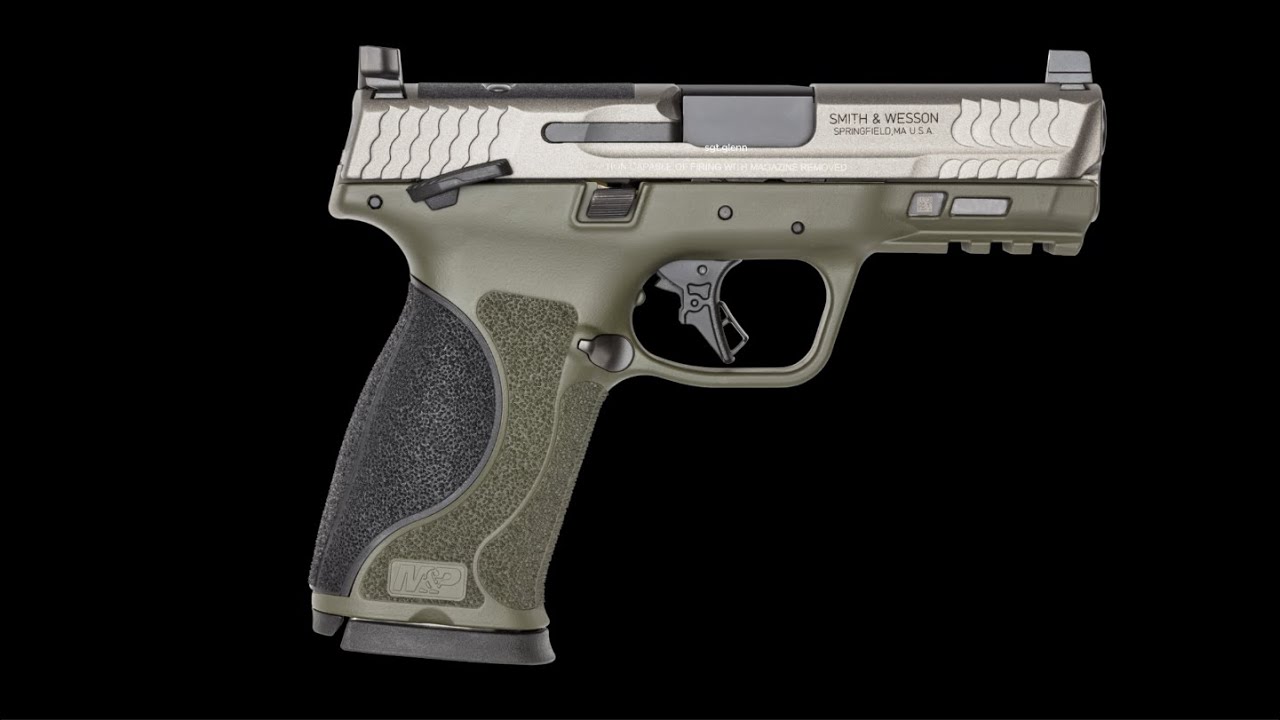 S&W M&P 10MM M2.0 10RD OD GREEN/TUNGSTEN GRAY FULL SIZE #10mmpistol #gunsafety #gunspecs