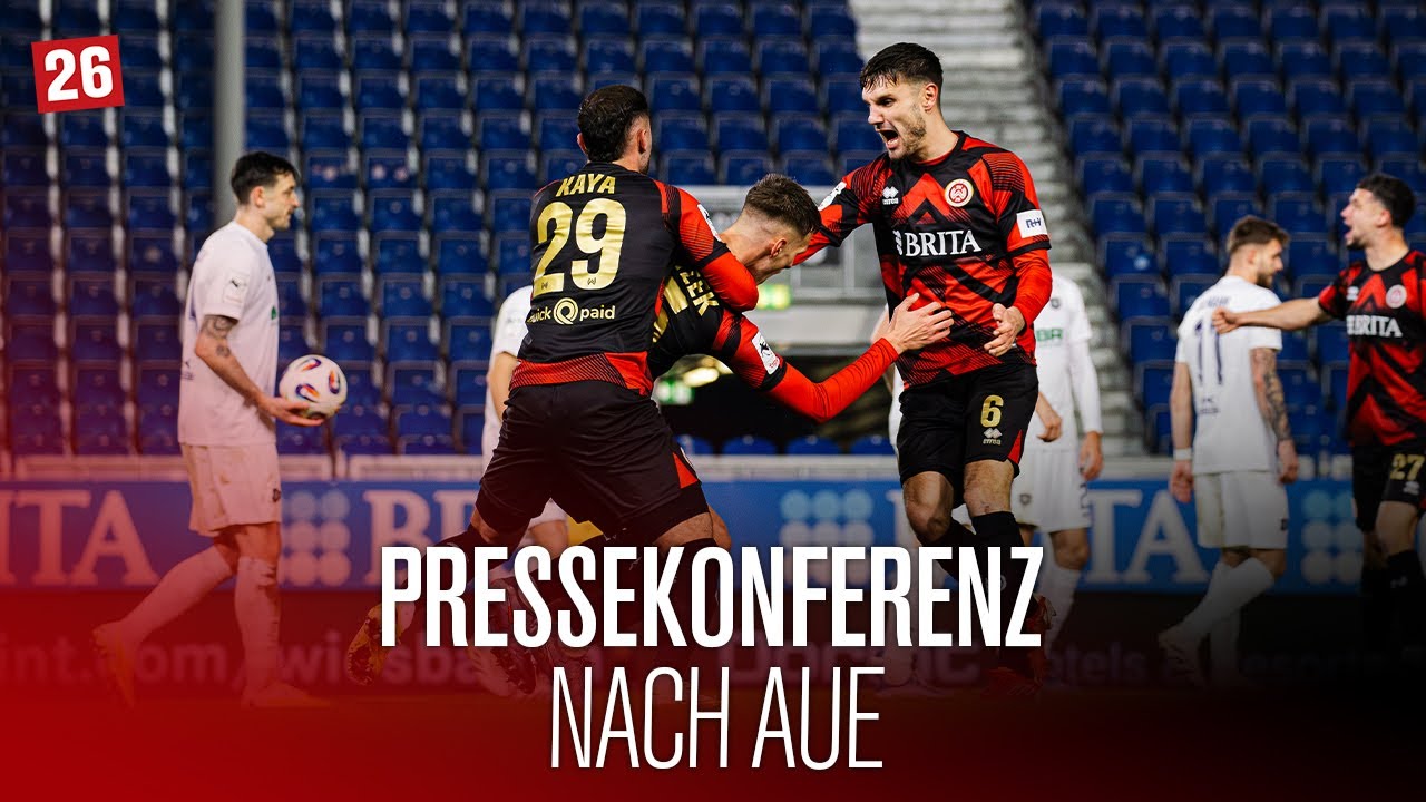PRESSEKONFERENZ nach SV Wehen Wiesbaden vs. FC Erzgebirge Aue I 3. Liga I 16. Spieltag