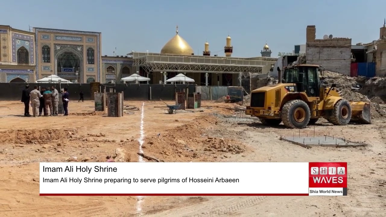 Imam Ali Holy Shrine preparing to serve pilgrims of Hosseini Arbaeen