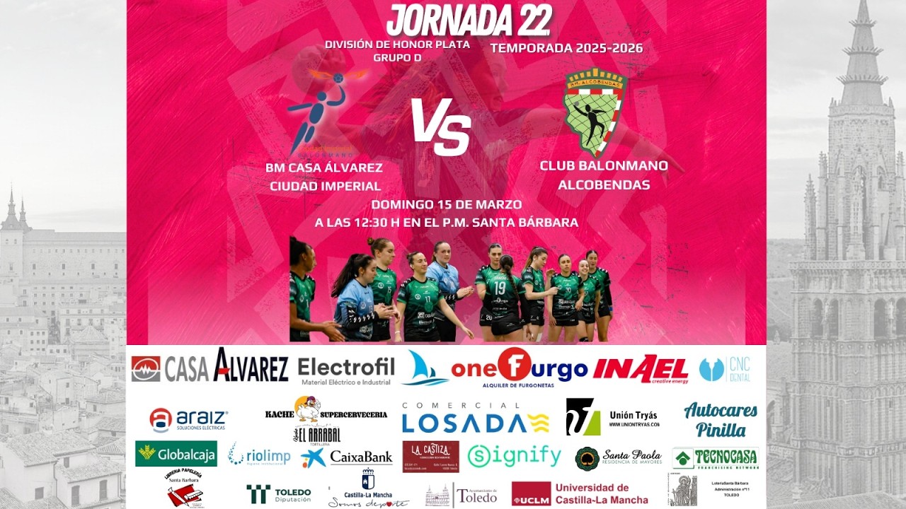 25/26 DHPF J22 BM CIUDAD IMPERIAL TOLEDO - CLUB BALONMANO ALCOBENDAS
