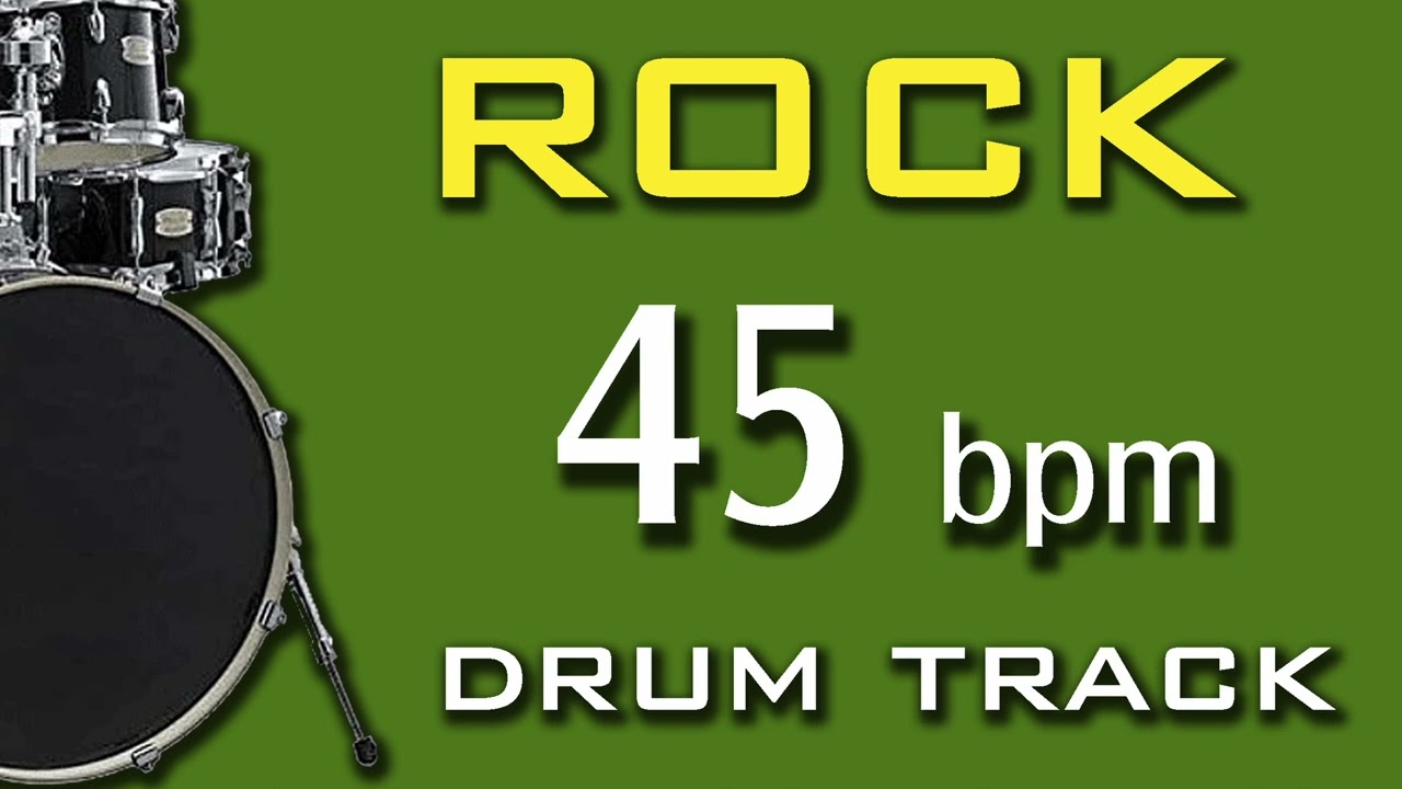 45 BPM - 4/4 DRUM TRACK - ROCK