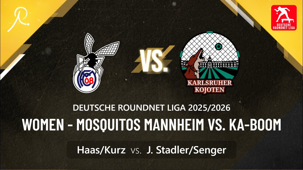 1. Roundnet Bundesliga | WOMEN Mannheim vs. Karlsruhe | Haas/Kurz vs. Stadler/Senger