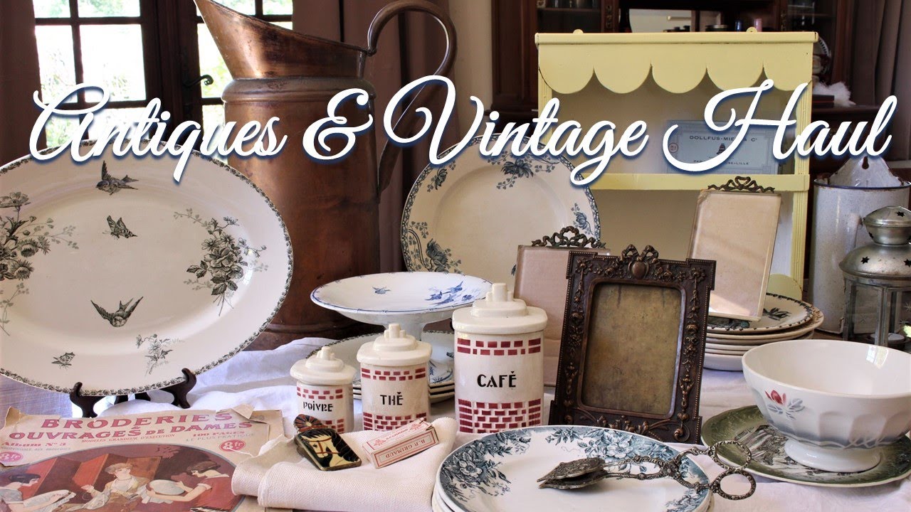 Amazing Value 42 items for 50€?! ❘ Huge Antiques & Vintage HAUL ❘ Sharing thrift finds with you # 23