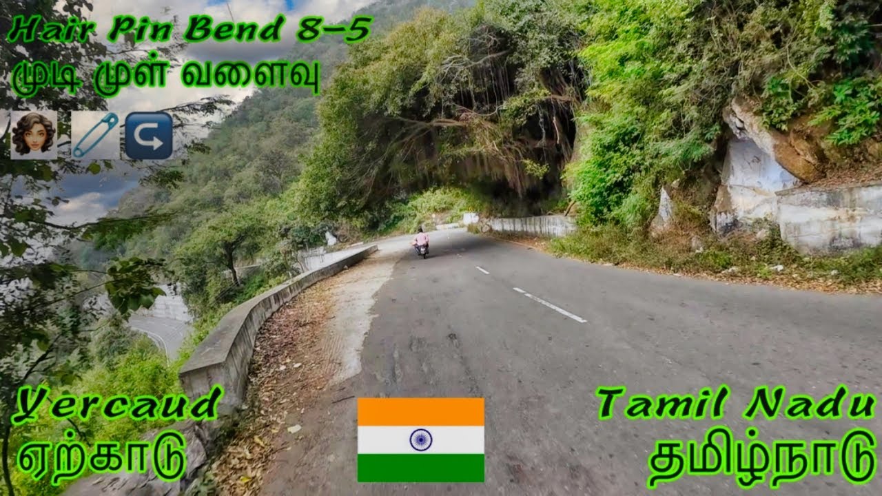Yercaud Hills Ride | 8th Hairpin Bend ➡️ 5th Hairpin Bend | Vagabond’s Journey 🌿⛰️🐒