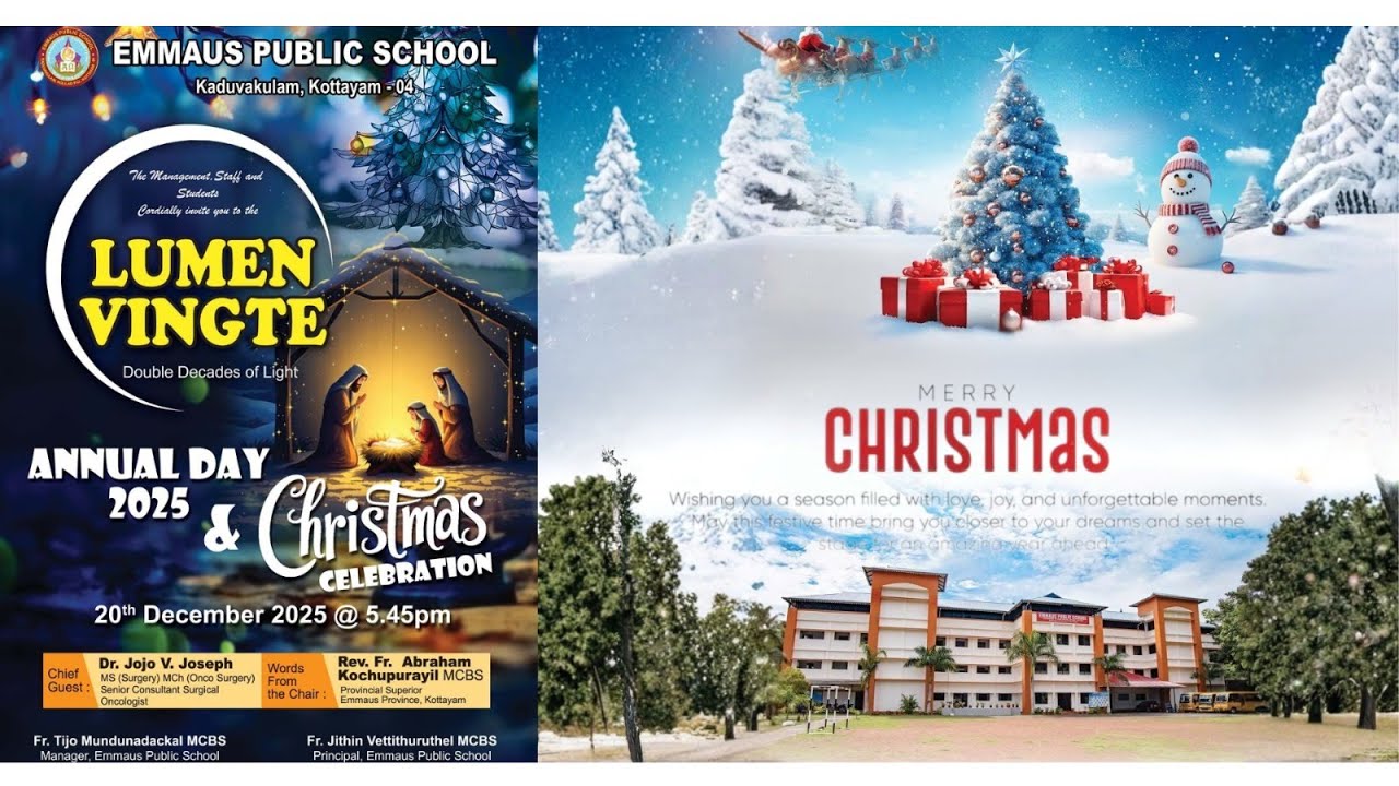 Lumen Vingte || Annual Day & Christmas Celebration | Emmaus Public School