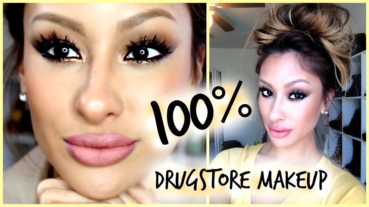 100% Drugstore Makeup- Complete Look- New Products!