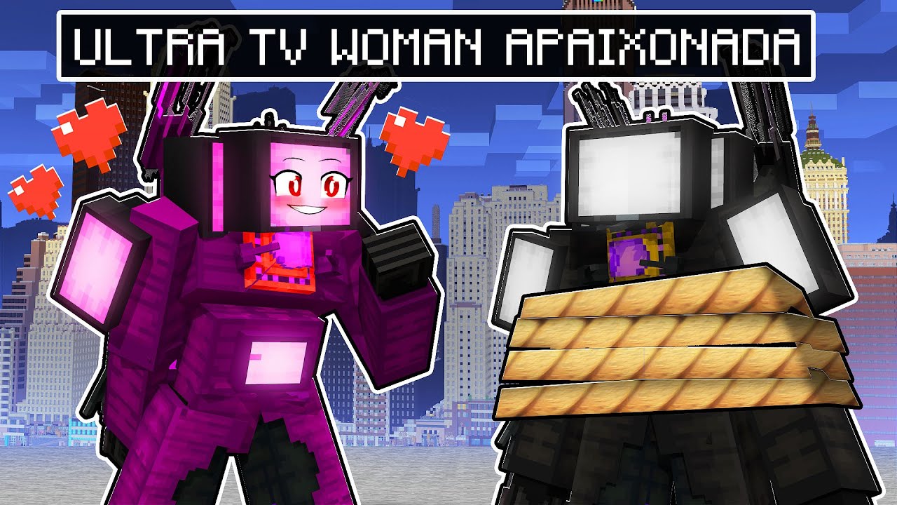 ULTRA TV WOMAN MALUCA está APAIXONADA pelo ULTRA TV MAN no Minecraft