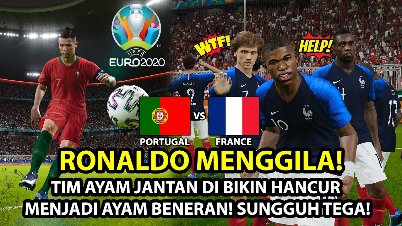 AKSI GILA RONALDO MEMBUAT TIM AYAM JANTAN BERHENTI BERKOKOK! | UEFA EURO 2020 (3)