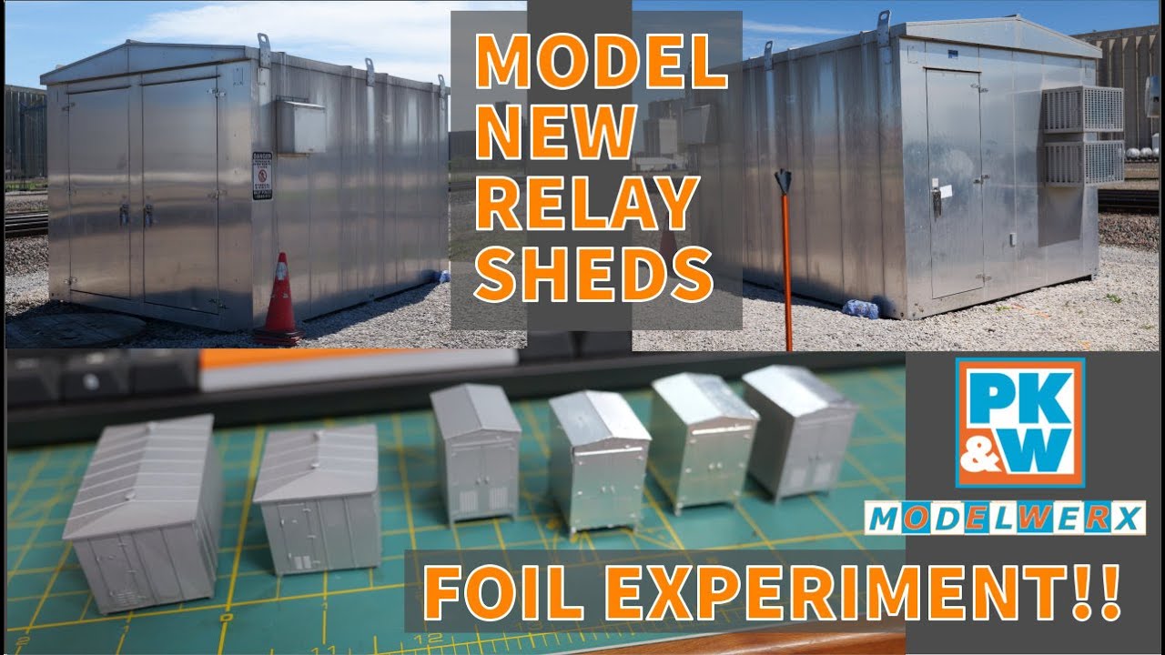 Model new RR signal sheds - with foil!