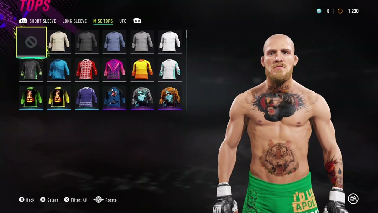 How to make Conor McGregor in EA UFC 4 CAF-Formula