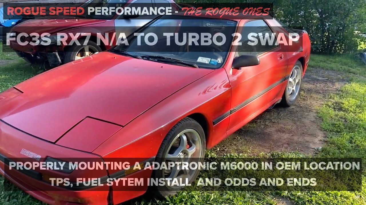 rx7 from N/A to turbo2 swap